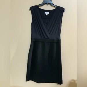 LOFT Black Sleeveless Midi Dress